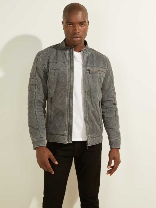 Guess Moto Jacka Herr Grå | 210695-UMW