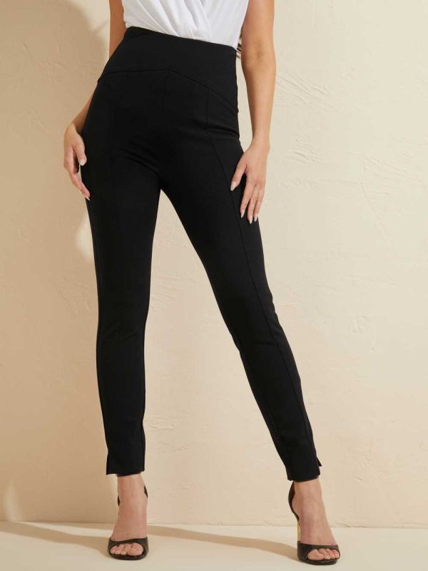 Guess Moxie Super High-Rise Skinny Byxor Dam Svarta | 582713-WCT