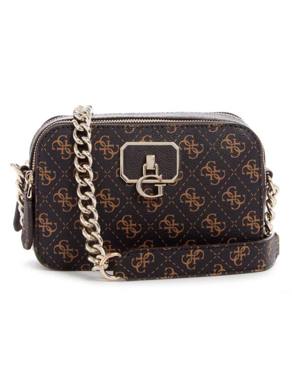 Guess Noelle Camera Crossbody Väska Dam Bruna Olika Färger | 890471-HAR