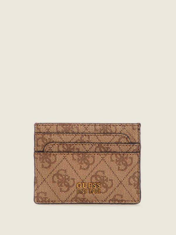Guess Noelle Card Holder Plånbok Dam Bruna Blommiga | 423107-MWP