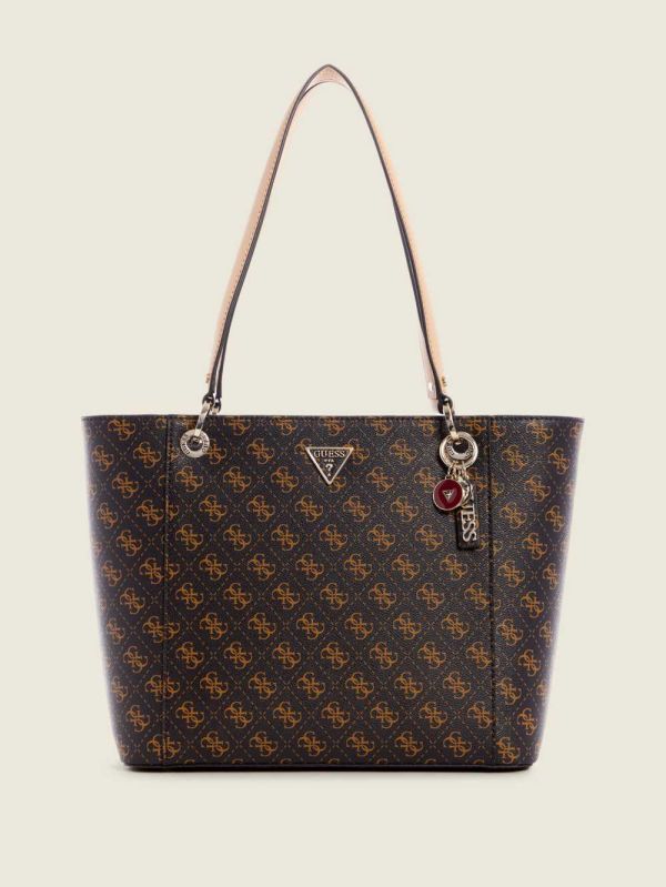 Guess Noelle Elite Quattro G Toteväska Dam Bruna Olika Färger | 267130-INH