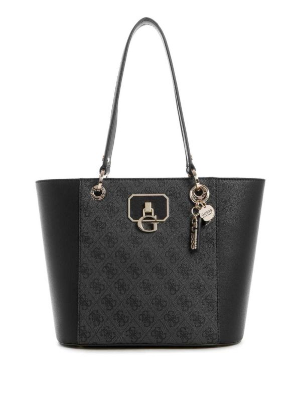 Guess Noelle Small Elite Toteväska Dam Blå Blommiga | 691304-RUG