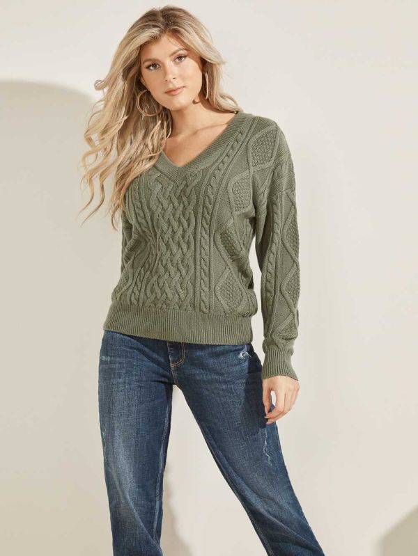 Guess Noemi Cable Knit Tröjor Dam Olika Färger | 573046-MZK