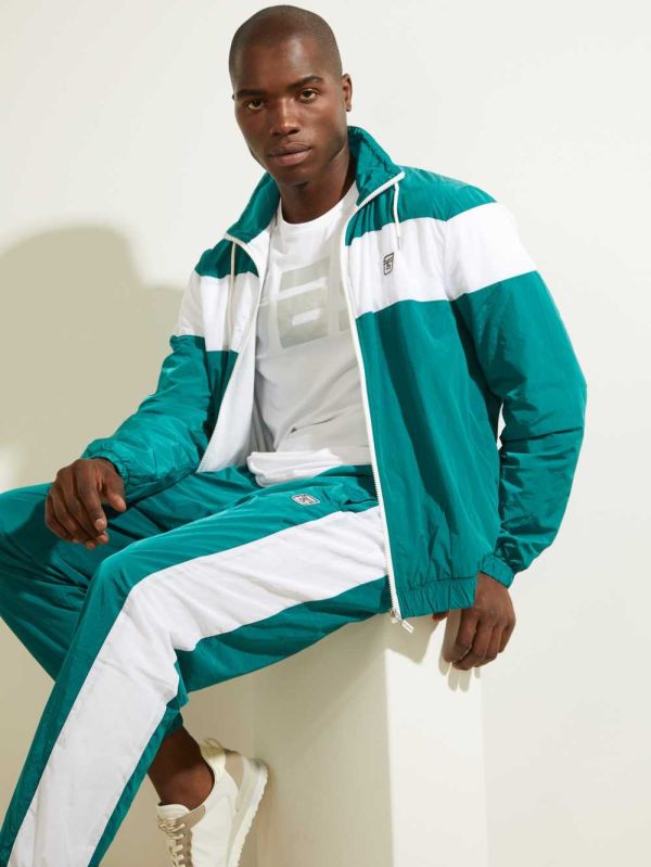 Guess Nowell Zip-Up Jacka Herr Gröna | 307652-ANB