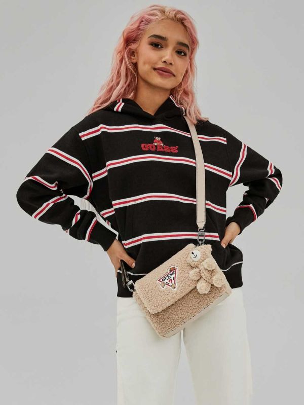 Guess Original Bear Flap Crossbody Väska Dam Bruna | 705326-PTH