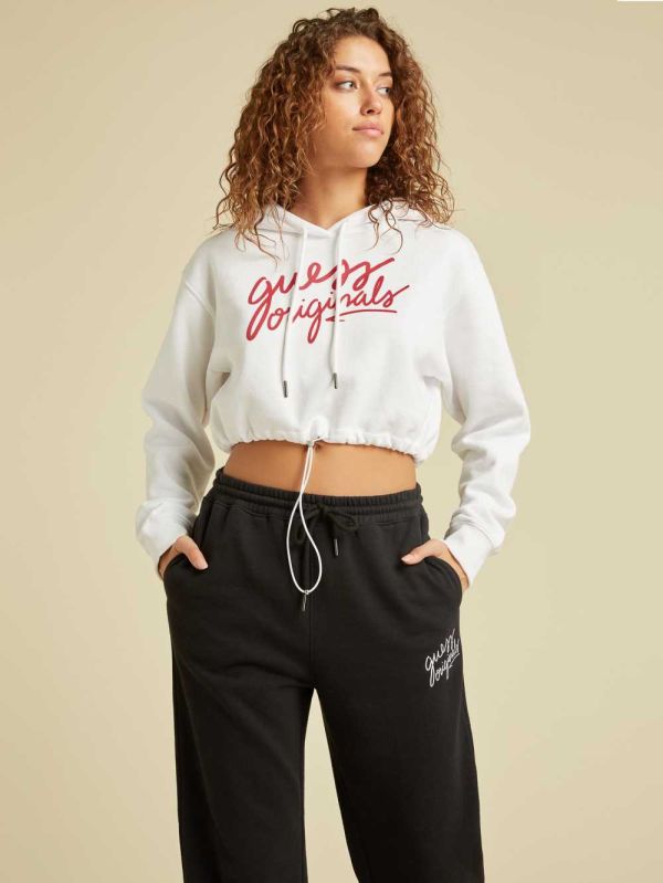 Guess Original Cropped Hoodie Dam Vita | 251097-AHE