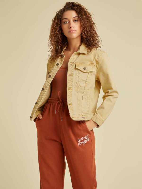 Guess Original Dyed Denim Jacka Dam Bruna Tvätt | 190576-OSB