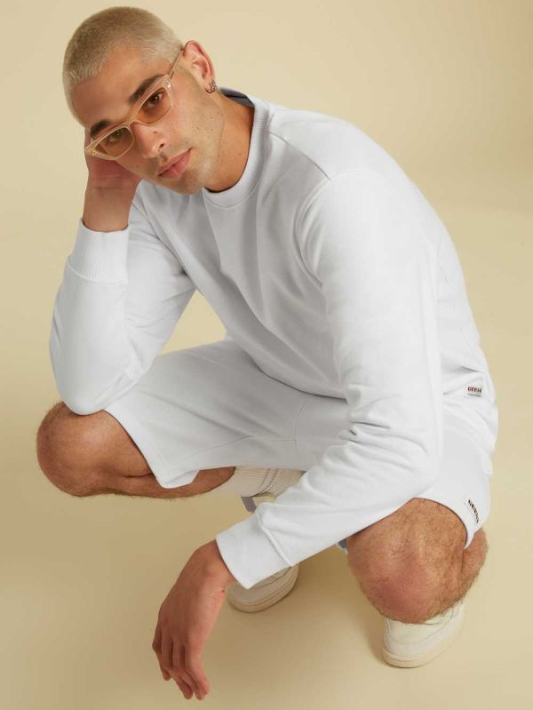 Guess Original Kit Crewneck Pullover Sweatshirt Herr Vita | 039572-DKO