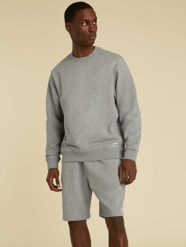 Guess Original Kit Crewneck Pullover Sweatshirt Herr Ljusgrå | 068957-XYO