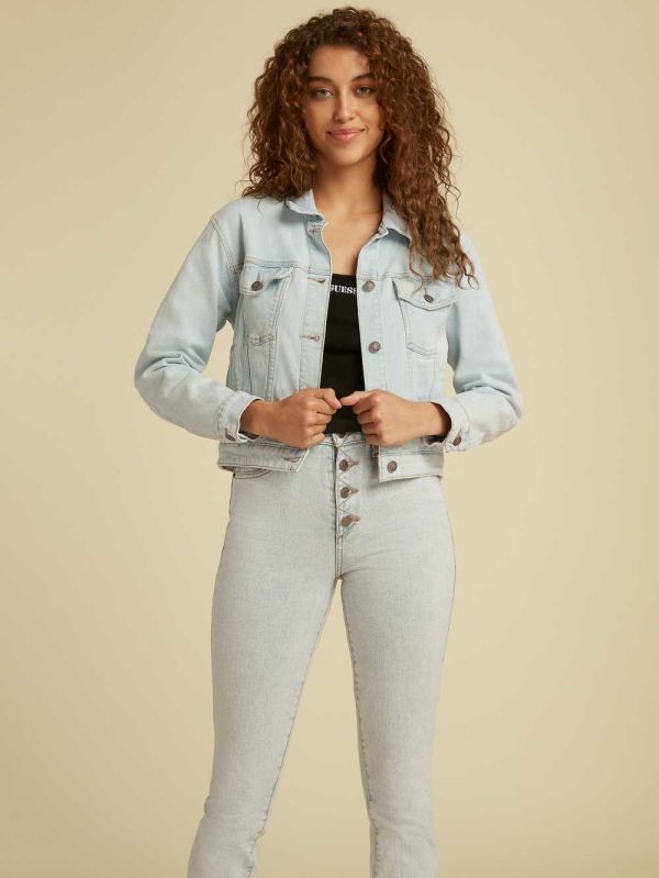 Guess Original Kit Denim Jacka Dam Ljustvätt | 932046-UZO