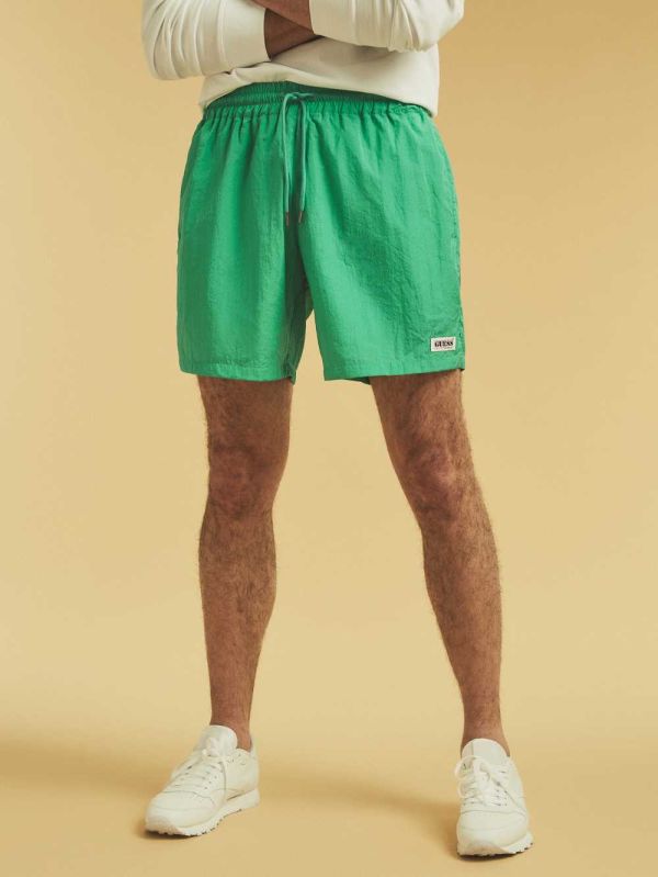 Guess Original Kit Nylon Shorts Herr Gröna | 469021-FQB
