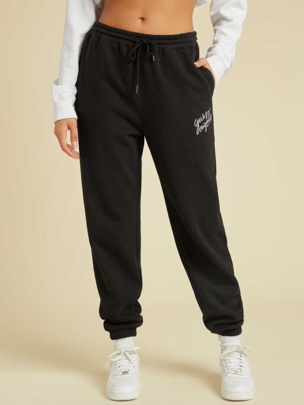 Guess Original Träningsbyxor Dam Svarta | 208437-RVQ