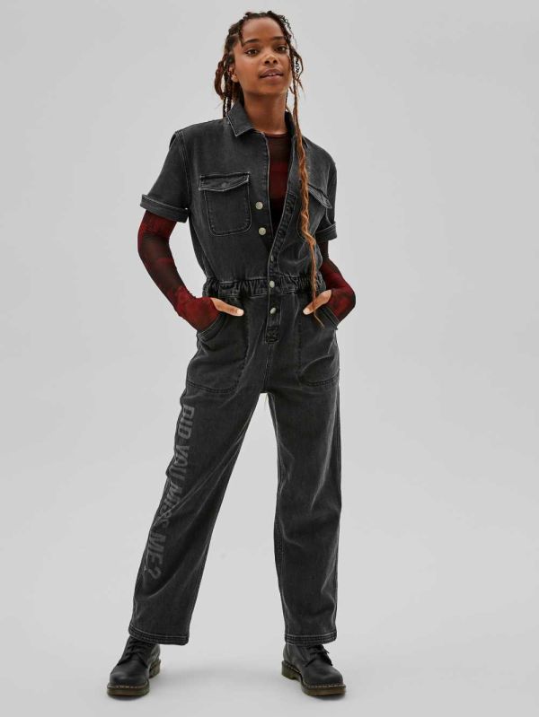 Guess Original x Anna Nicole Smith Denim Jumpsuit Dam Svarta Tvätt | 814563-PLI