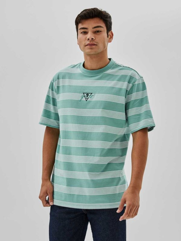 Guess Original x Anna Nicole Smith Stripe T-shirt Herr Olika Färger | 724015-QNS