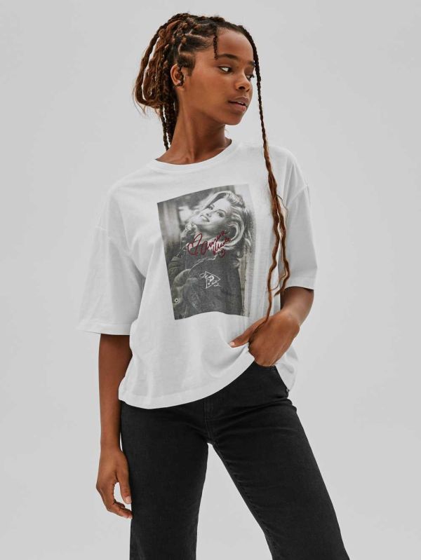 Guess Original x Anna Nicole Smith T-shirt Dam Vita | 465103-NXP