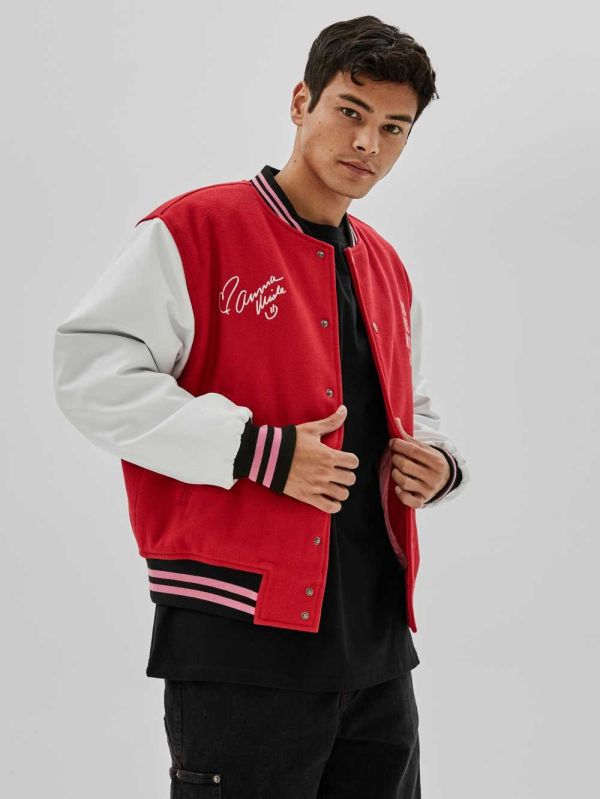 Guess Original x Anna Nicole Smith Varsity Jacka Herr Olika Färger | 901672-SJI