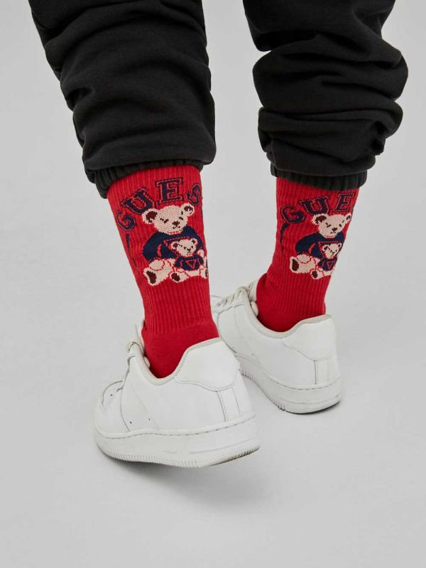 Guess Original x Bear Strumpor Herr Röda Rosa | 731694-RLP