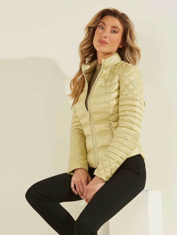 Guess Orsola Packable Down Jacka Dam Ljusgröna | 674105-ZGT