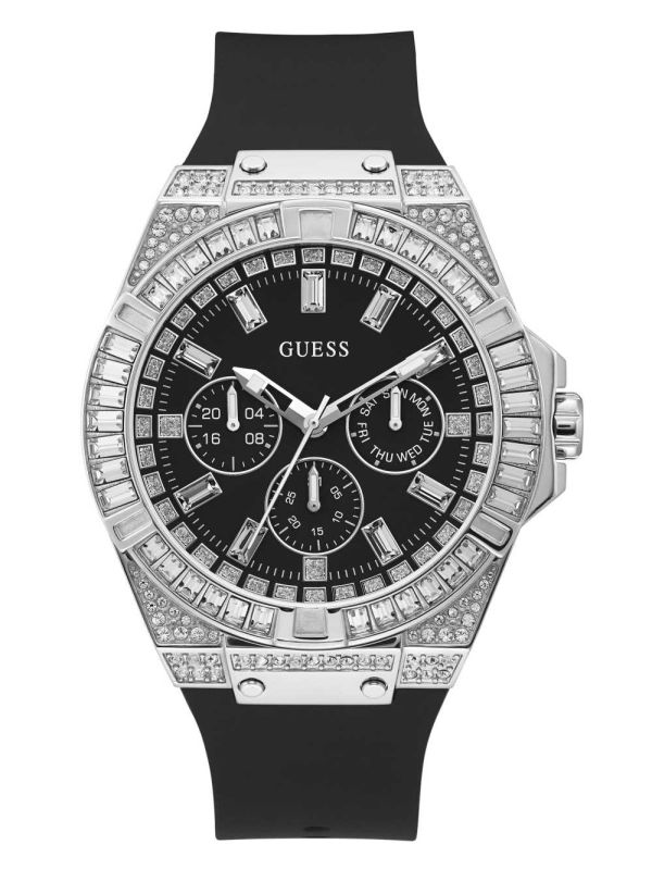 Guess Oversized Silver-Tone Multifunction Klocka Herr Olika Färger | 540163-LYC