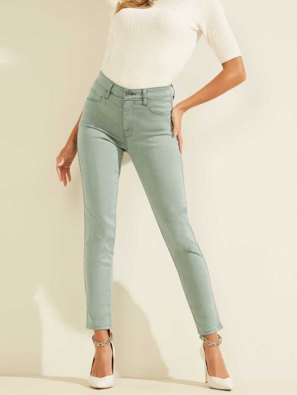 Guess Pastel Sexy Curve Skinny Jeans Dam Turkos | 084529-ZTA