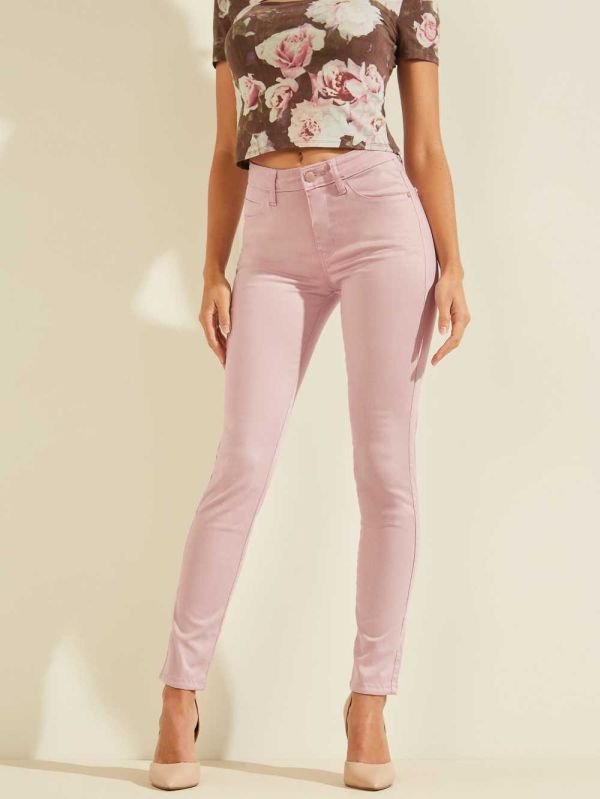 Guess Pastel Sexy Curve Skinny Jeans Dam Rosa | 705841-QPS