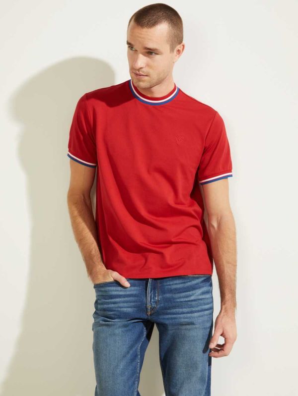 Guess Paul Ringer T-shirt Herr Röda | 296034-MTS