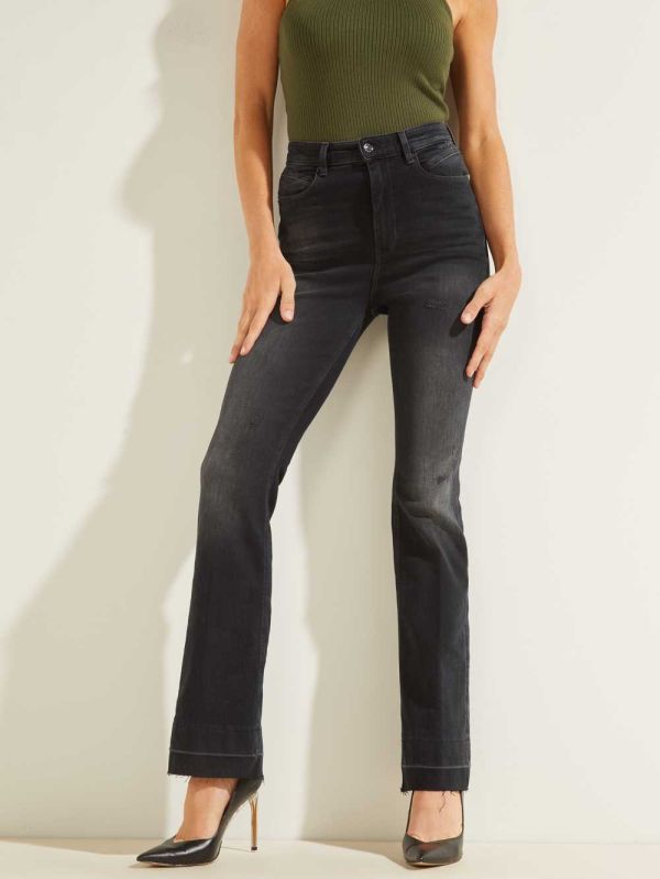 Guess Pop '70s Bootcut Jeans Dam Svarta | 956348-EBV