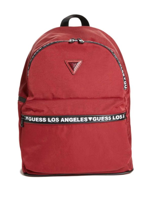 Guess Quarto Nylon Ryggsäck Dam Vinröda | 025786-VDC