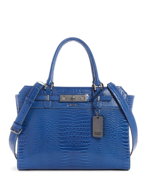 Guess Raffie Carryall Crossbody Väska Dam Kungsblått | 246159-GWB