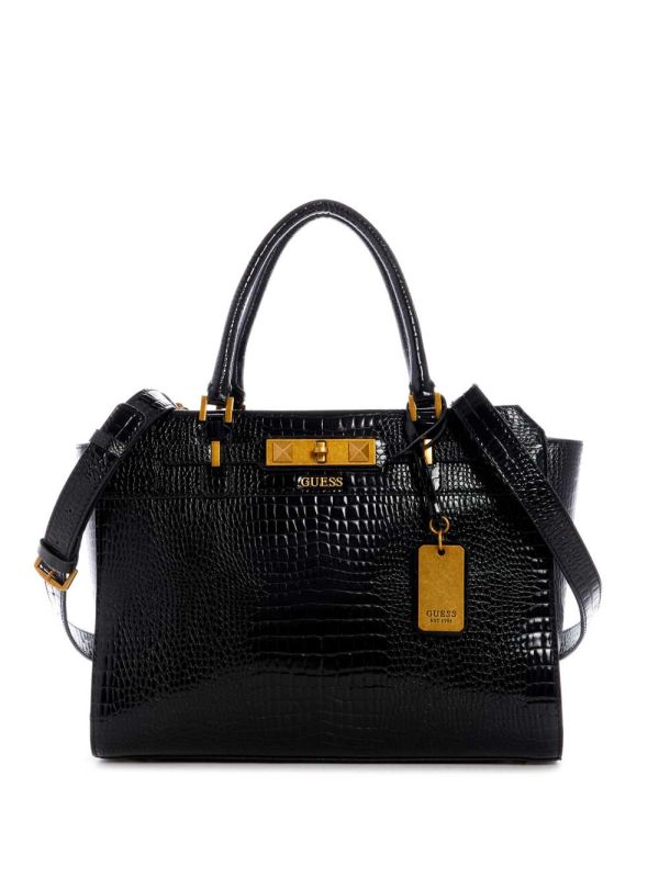 Guess Raffie Carryall Crossbody Väska Dam Svarta | 789143-ANL