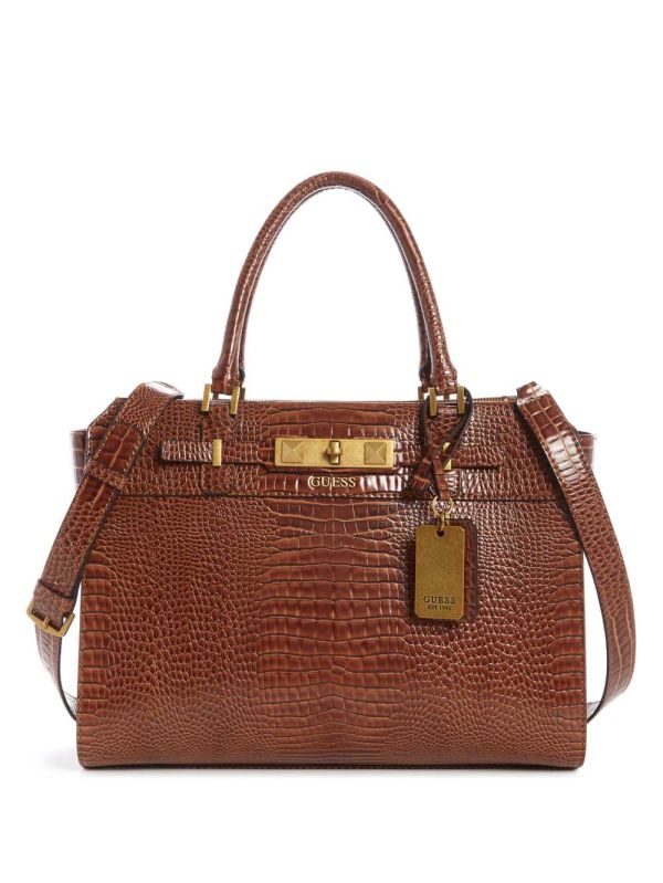 Guess Raffie Carryall Crossbody Väska Dam Bruna | 954210-EMU