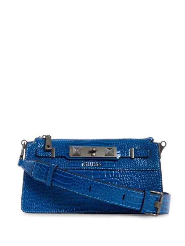 Guess Raffie Mini Crossbody Väska Dam Kungsblått | 041975-HCQ