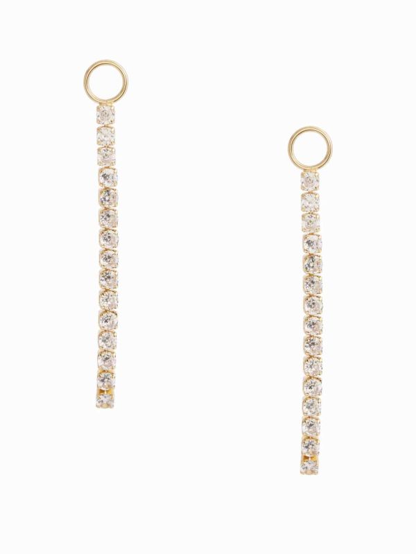 Guess Rhinestone Linear Örhängen Dam Guld | 568429-NZE