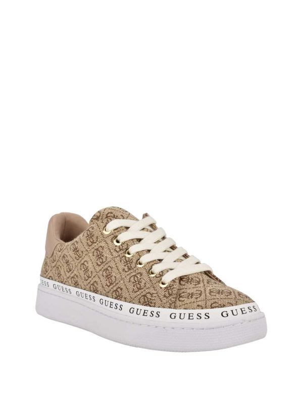 Guess Rinzed Quattro G Low-Top Sneakers Dam Bruna Olika Färger | 158042-BIV