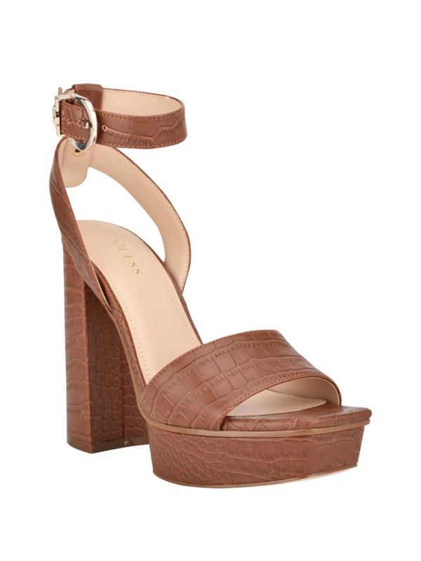 Guess Rippa Croc Platform Platå Sandaler Dam Bruna | 361059-KSN