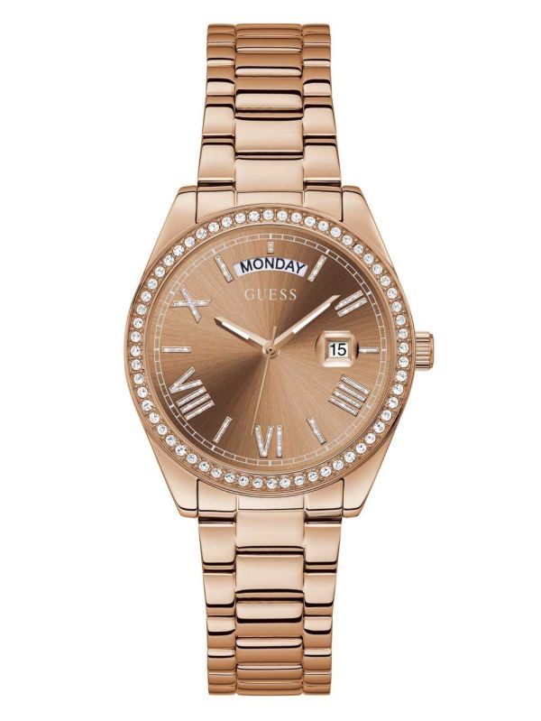 Guess Rose Gold-Tone Analog Klocka Dam Olika Färger | 670842-YPG