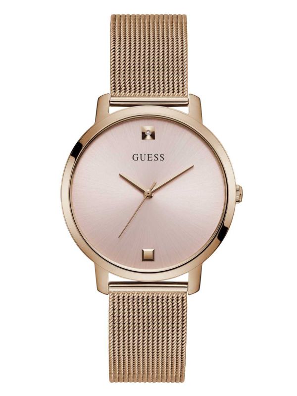 Guess Rose Gold-Tone And White Diamond Analog Klocka Dam Olika Färger | 760358-NMP