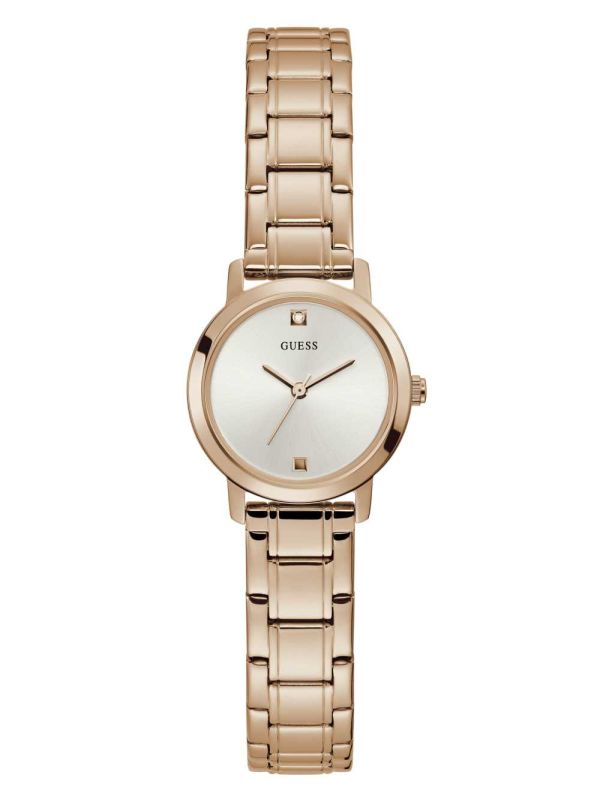 Guess Rose Gold-Tone Diamond Analog Klocka Dam Olika Färger | 390718-YQZ