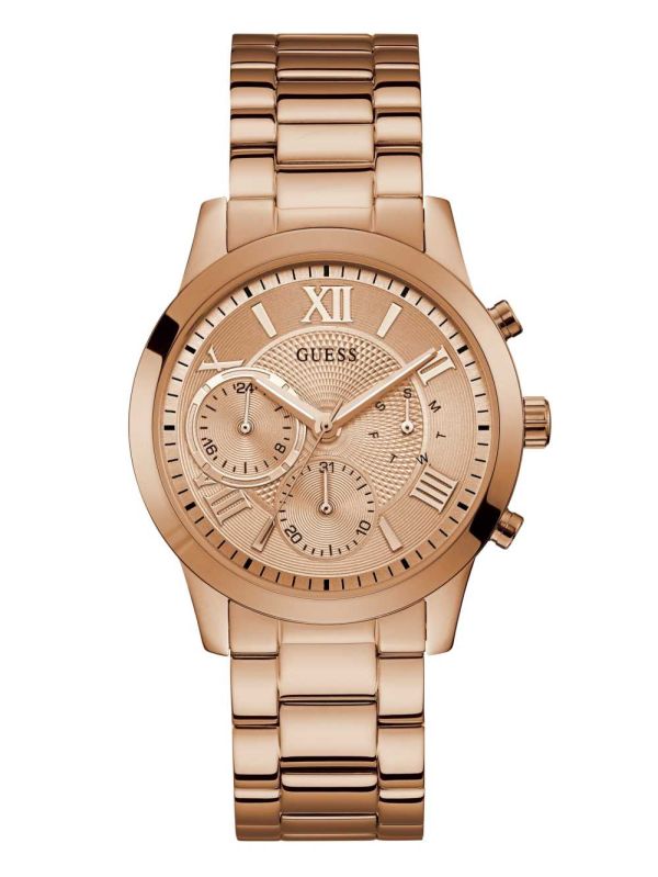 Guess Rose Gold-Tone Klocka Dam Guld | 104638-BZM