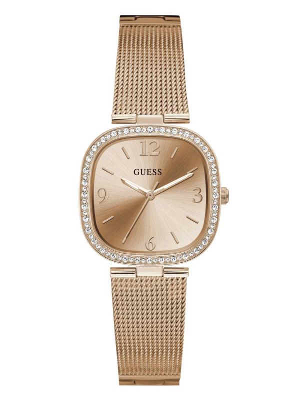 Guess Rose Gold-Tone Mesh Analog Klocka Dam Olika Färger | 456327-IOQ