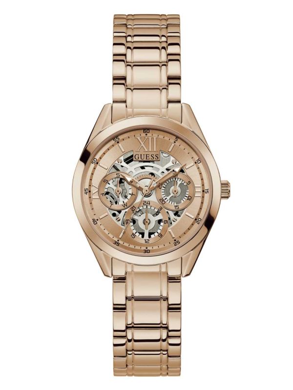 Guess Rose Gold-Tone Multifunction Klocka Dam Olika Färger | 510928-IAR