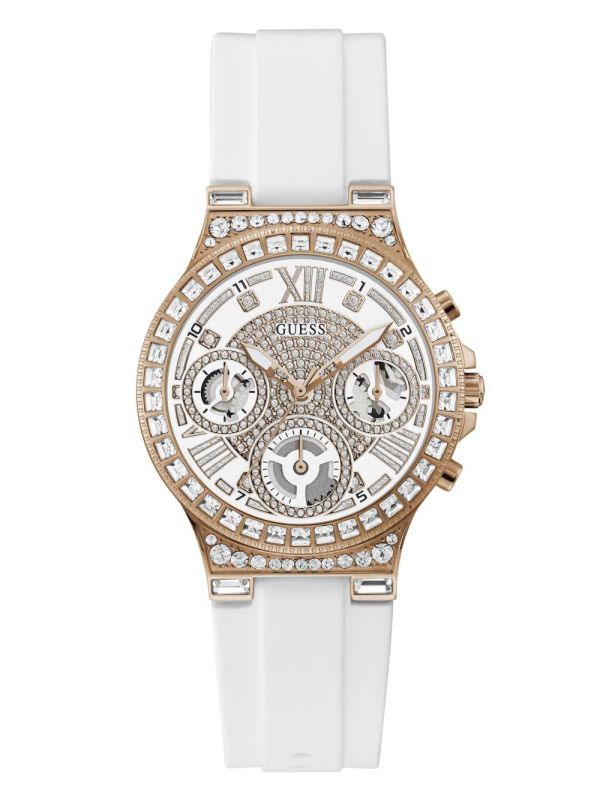 Guess Rose Gold-Tone Rhinestone Multifunction Klocka Dam Olika Färger | 013496-OHZ