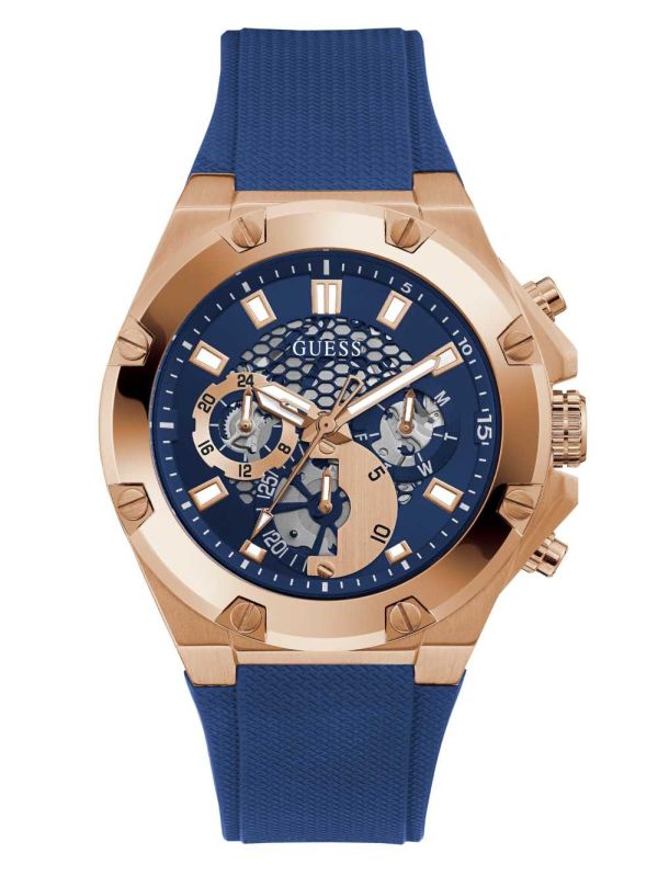 Guess Rose Gold-Tone and Black Multifunction Klocka Herr Olika Färger | 796048-TYE