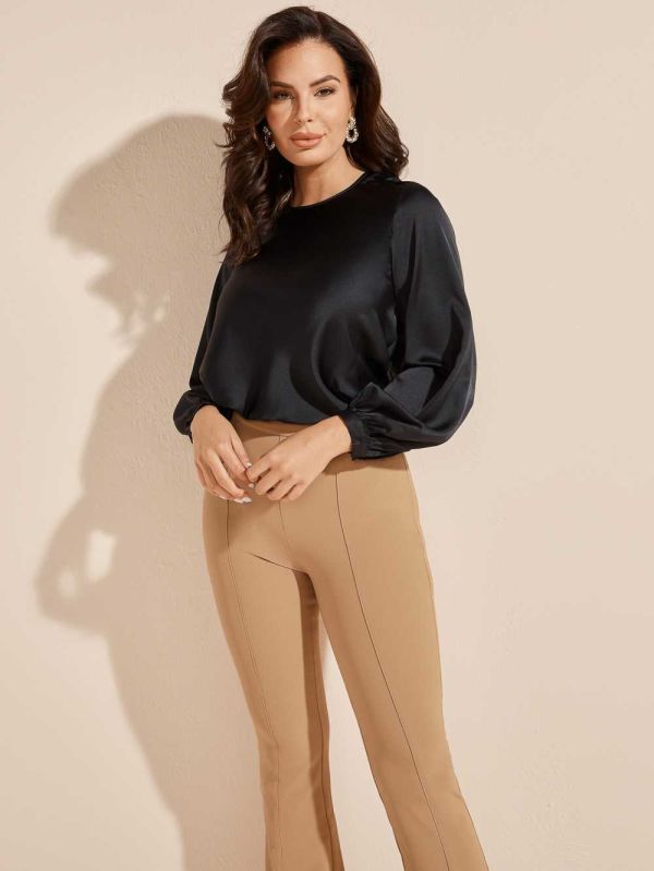 Guess Serene Cowl Back Blusar Dam Blå Olika Färger | 705986-NRW