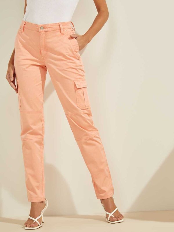 Guess Sexy Cargo Byxor Dam Orange | 714923-PBN