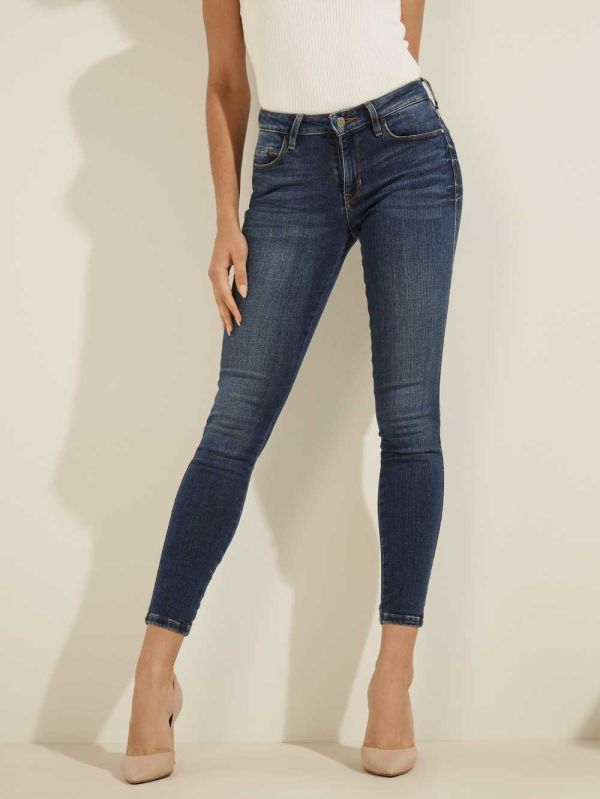 Guess Sexy Curve Mid-Rise Skinny Jeans Dam Tvätt | 413597-COZ