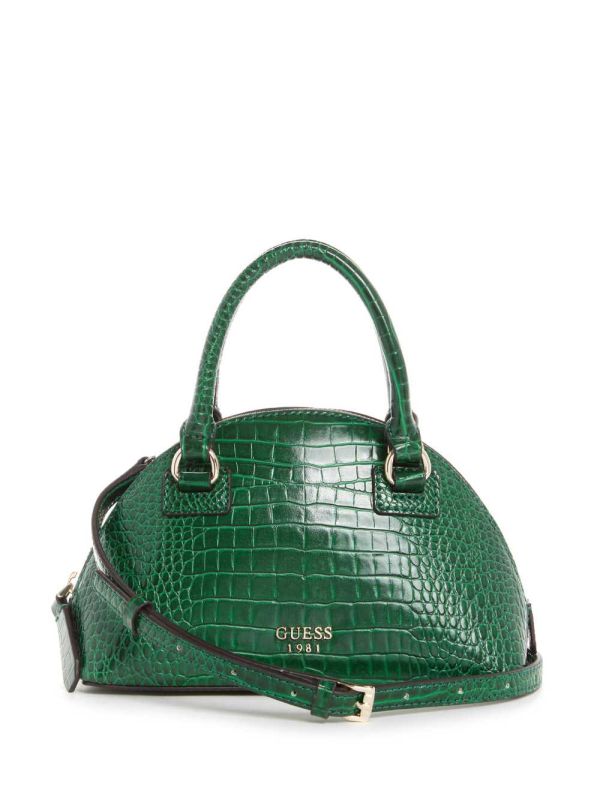 Guess Shilah Small Dome Crossbody Väska Dam Gröna | 149380-JDR