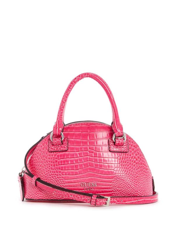 Guess Shilah Small Dome Crossbody Väska Dam Fuchsia | 150673-FWZ