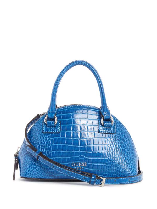 Guess Shilah Small Dome Crossbody Väska Dam Blå | 687540-WCF