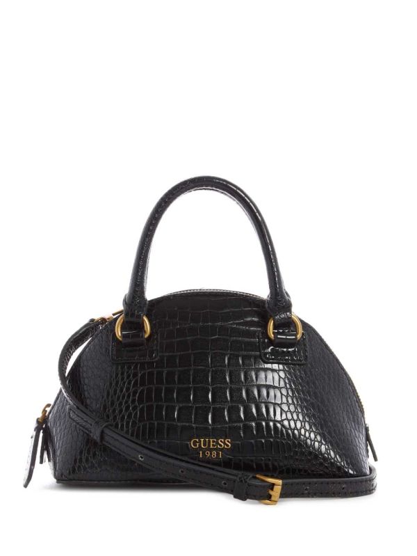 Guess Shilah Small Dome Crossbody Väska Dam Svarta | 704315-UEN